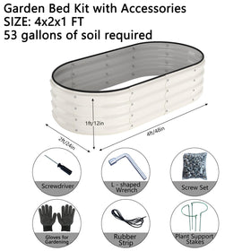 ZFHgarden raised garden bed dual boxes for flexible space planning