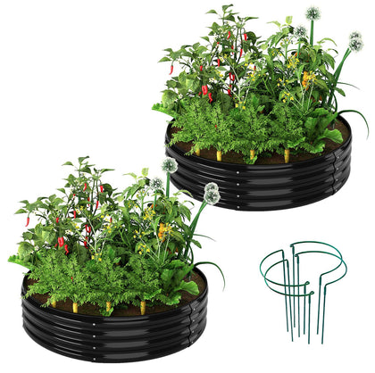 ZFHgarden round galvanized planter for durable outdoor use and versatile balcony gardening.