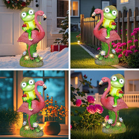 ZFNN outdoor decor stands 10.3 inches tall for versatile placement.