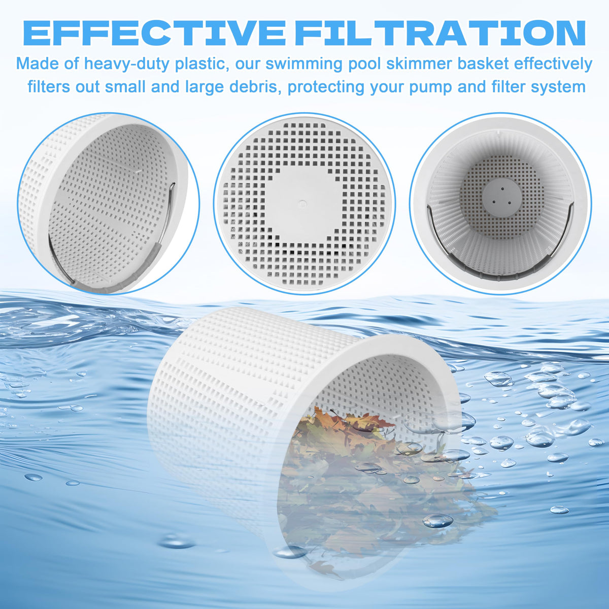 ZFTTU 316 stainless steel construction adds durability against pool water.