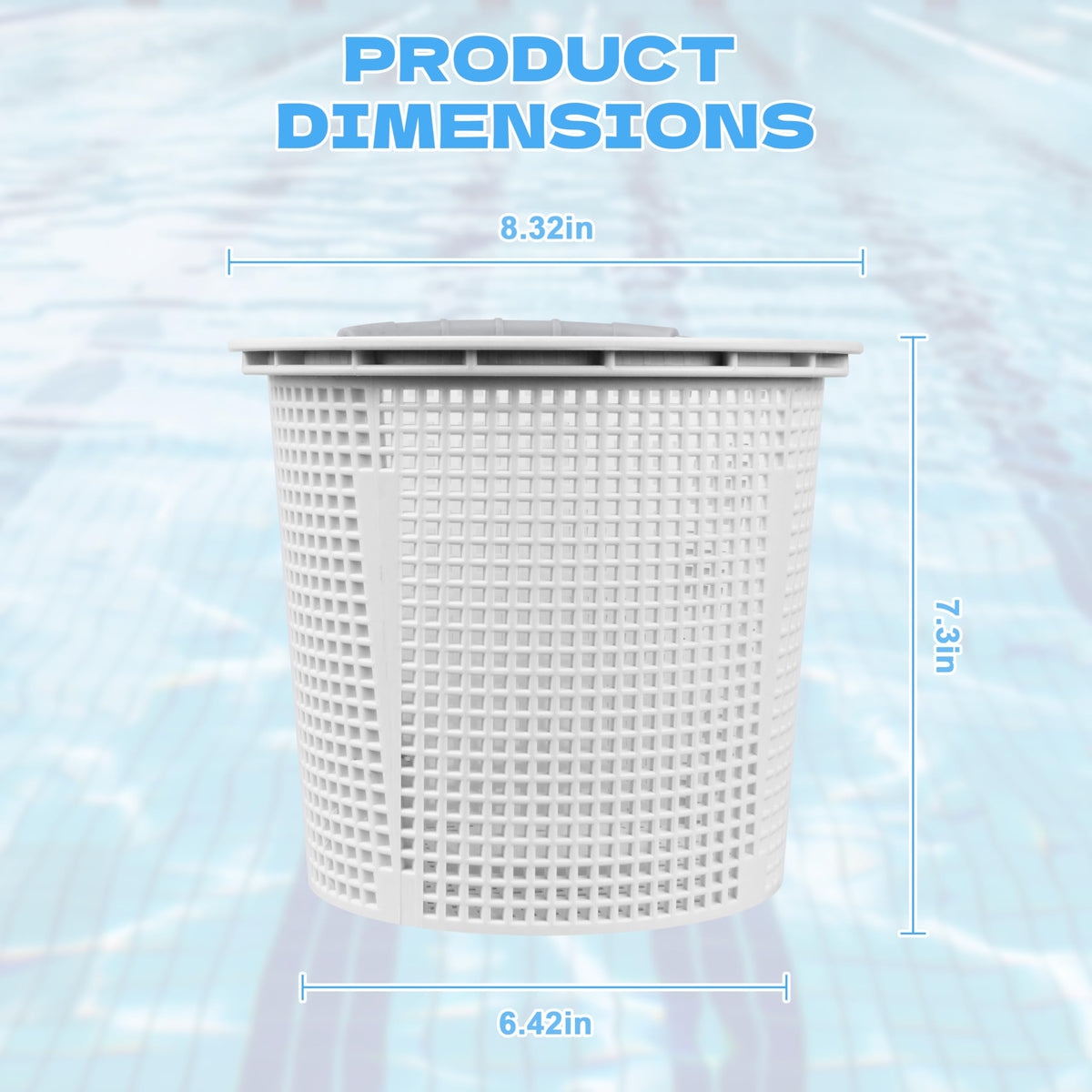 ZFTTU S200 compatible basket shown for secure skimmer debris collection.