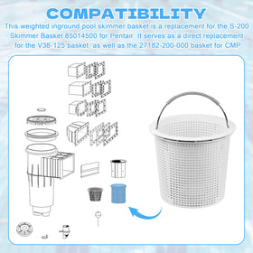 ZFTTU weighted design keeps the basket submerged for consistent debris intake.
