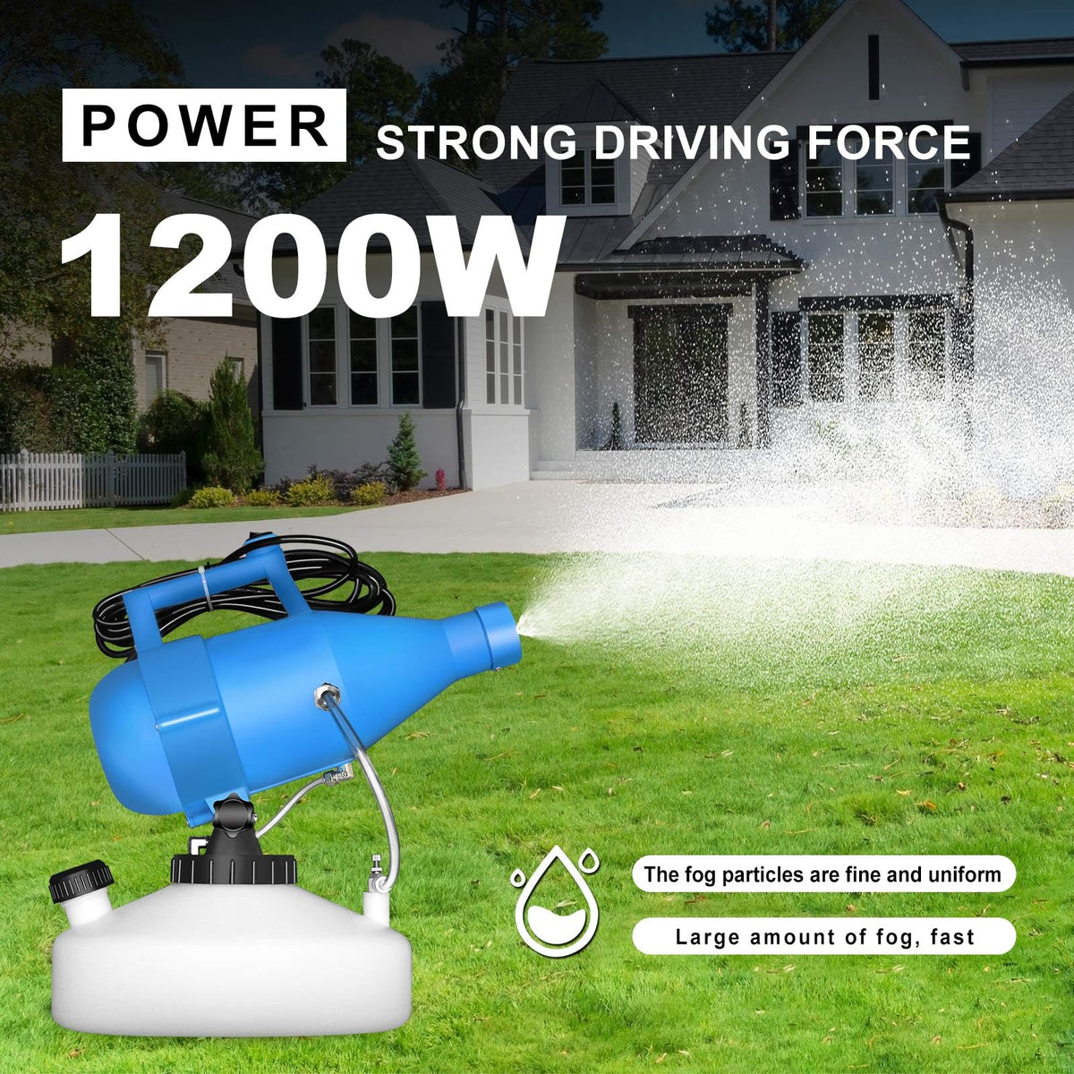 ZFULVO 4.5L tank with scale line simplifies refilling.