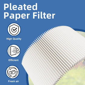 Two-pack replacement filter enables regular maintenance for mower longevity.