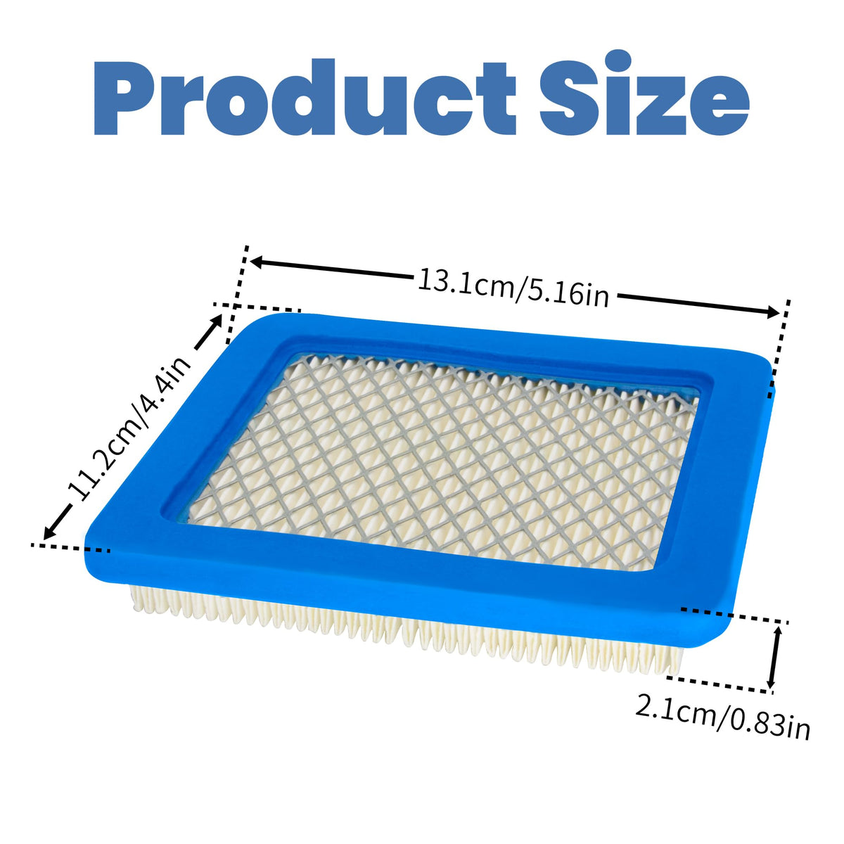ZGeftcyimao air filter cartridge with durable rubber and paper prevents dust entry.