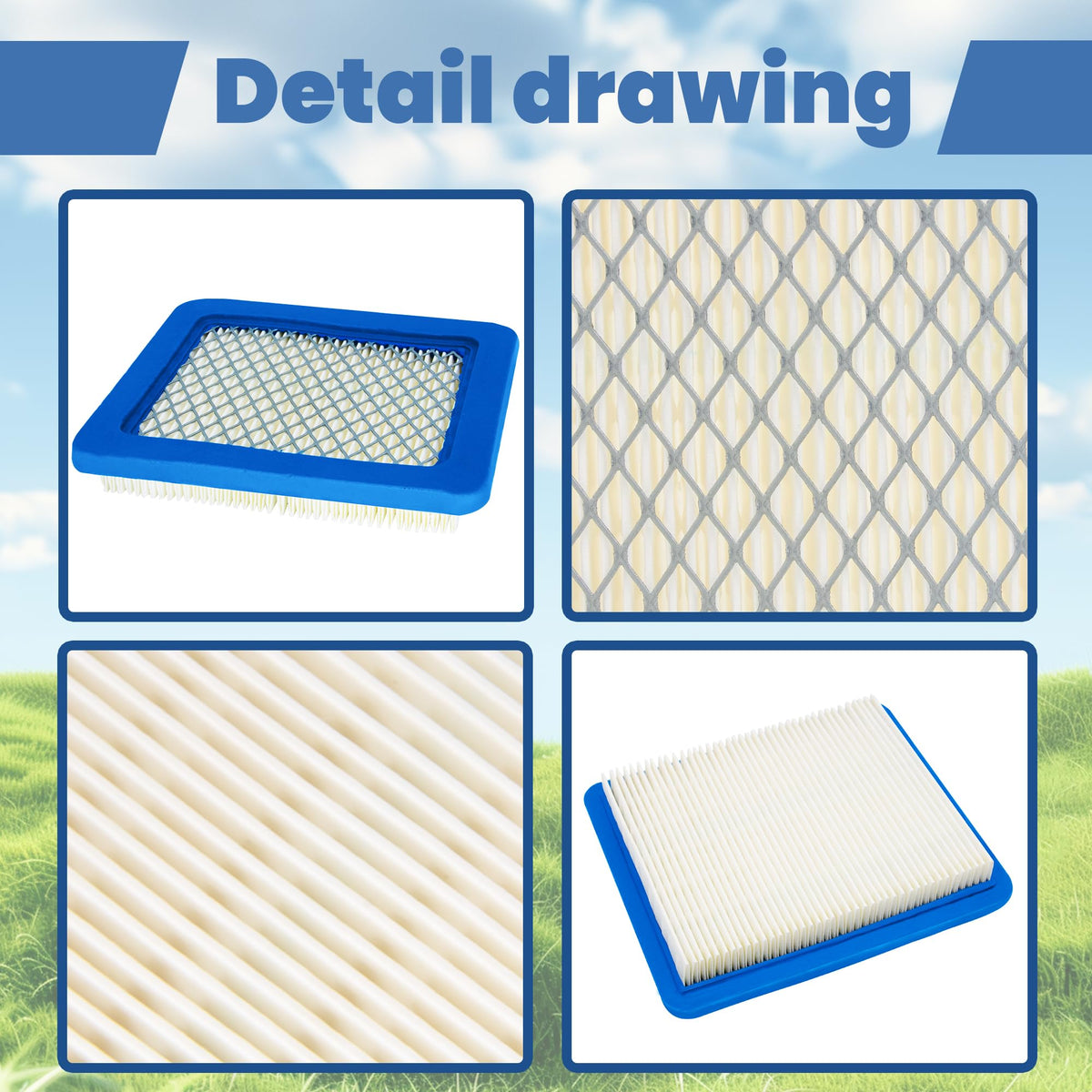 Compatible with most air filters and series engines for broad fit.