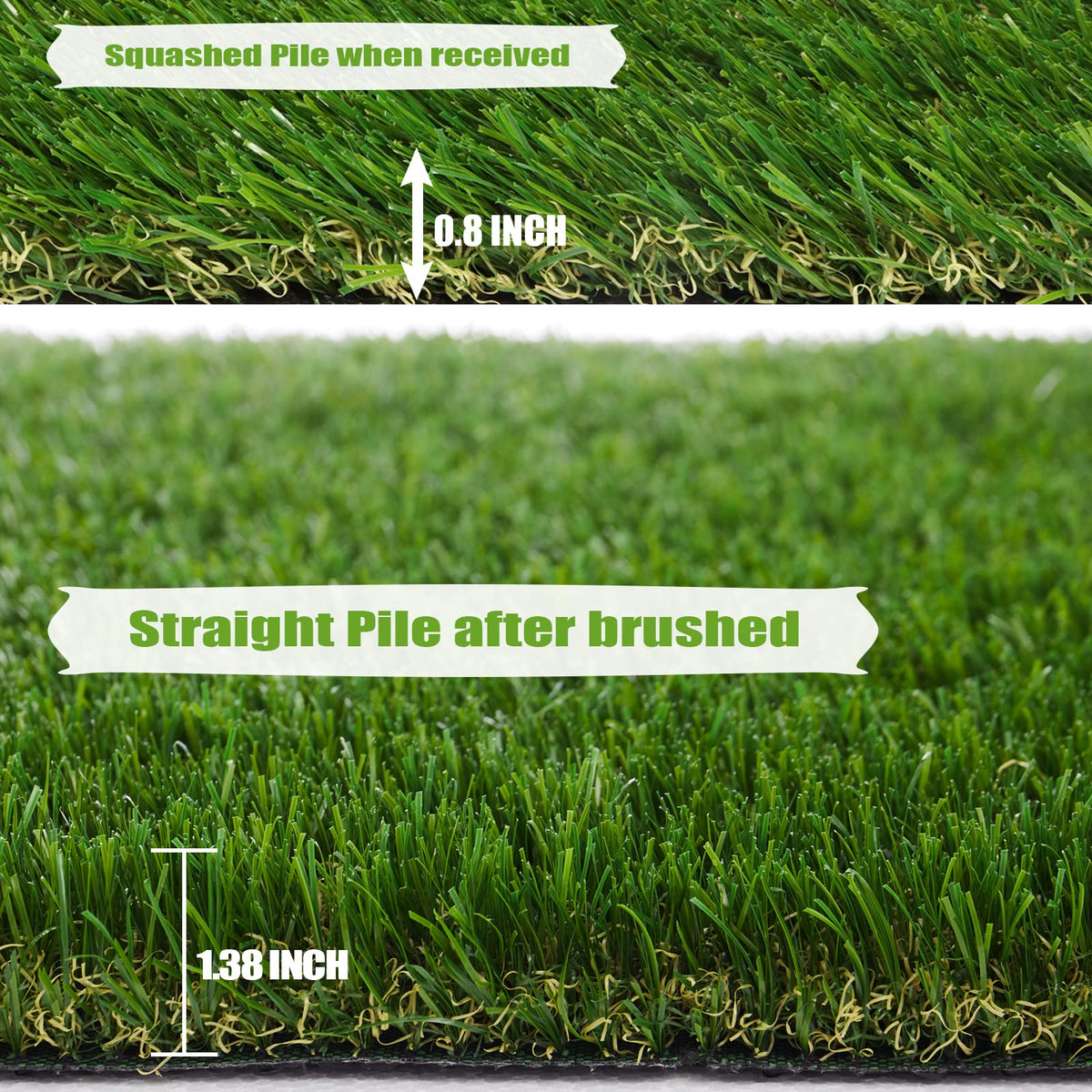 ZGR artificial grass dog-friendly yard close-up for safe pets.
