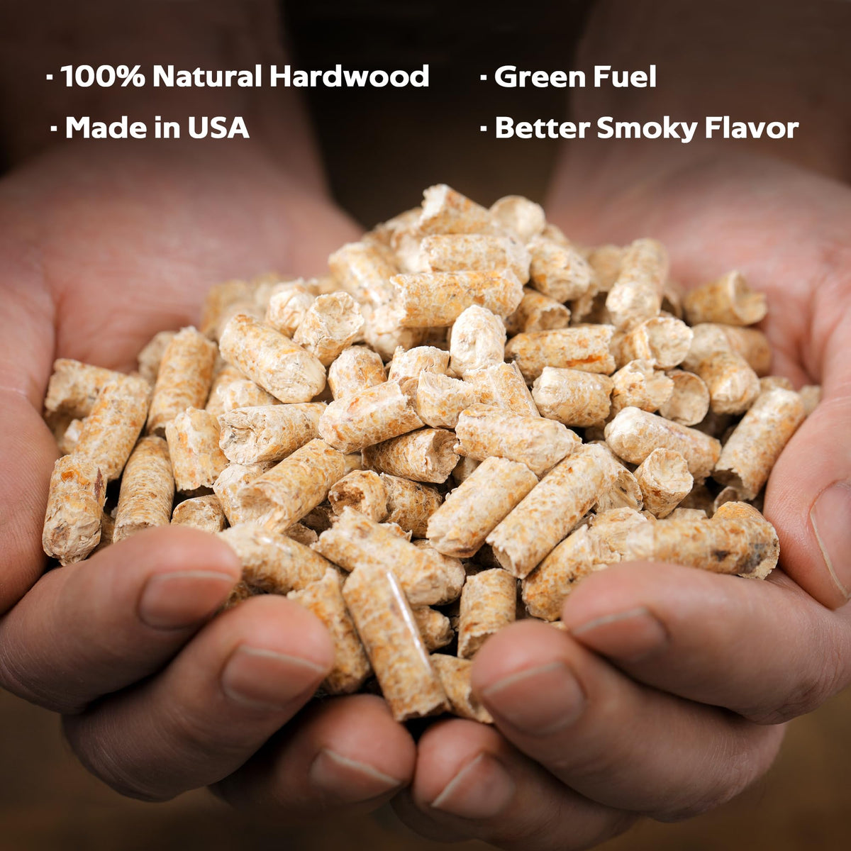 Z GRILLS apple pellets 20lb bag open shows uniform pellet size
