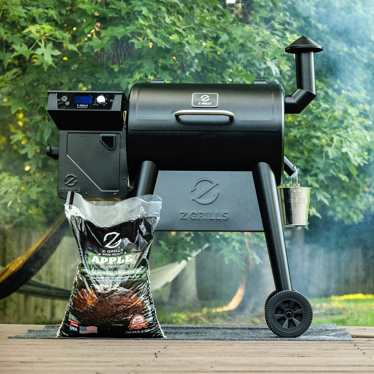 Z GRILLS apple pellets 20lb low ash burn for cleaner grilling