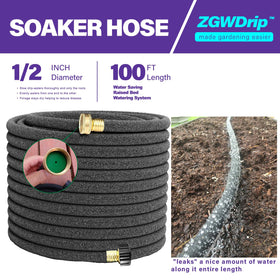 ZGWDrip close-up shows uniform droplets for even irrigation.