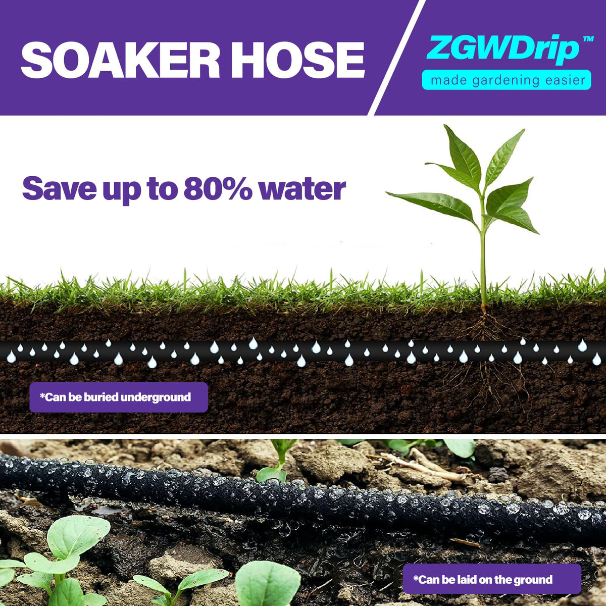 ZGWDrip recycled materials construction supports eco-friendly gardening.