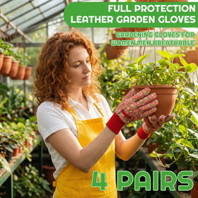 Zhamate garden gloves with cute floral design for stylish gardening