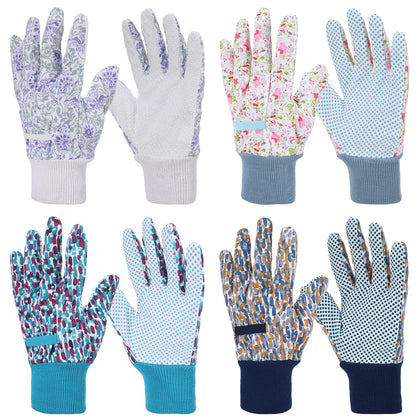 Zhamate garden gloves with non-slip palms provide secure grip for tools.