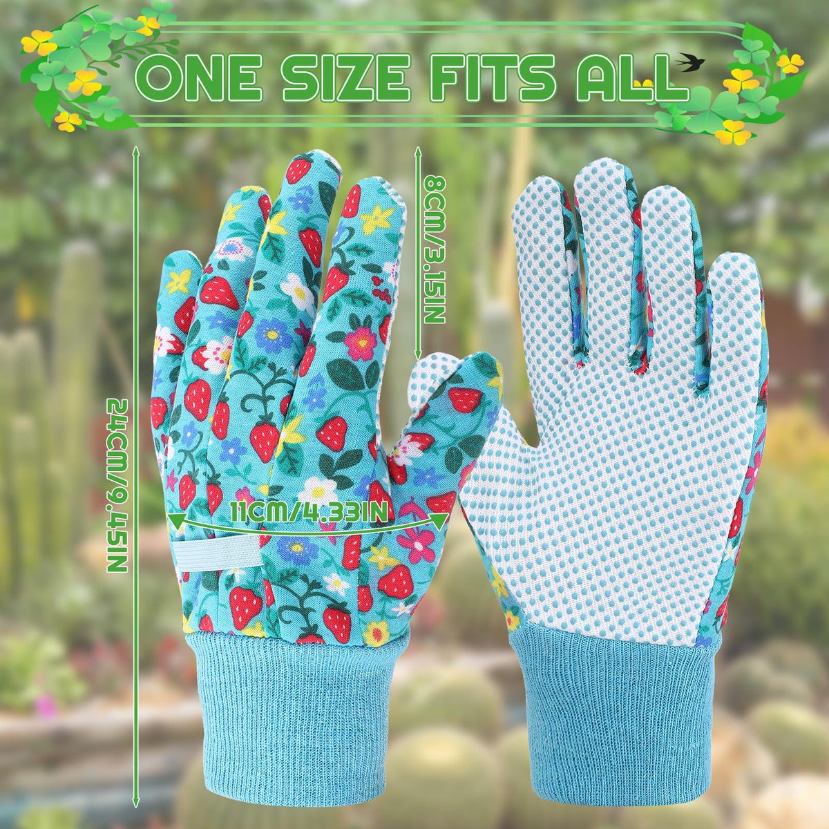Zhamate garden gloves with stretchy cuffs to keep dirt out