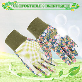 Zhamate breathable poly-cotton garden gloves keep hands cool