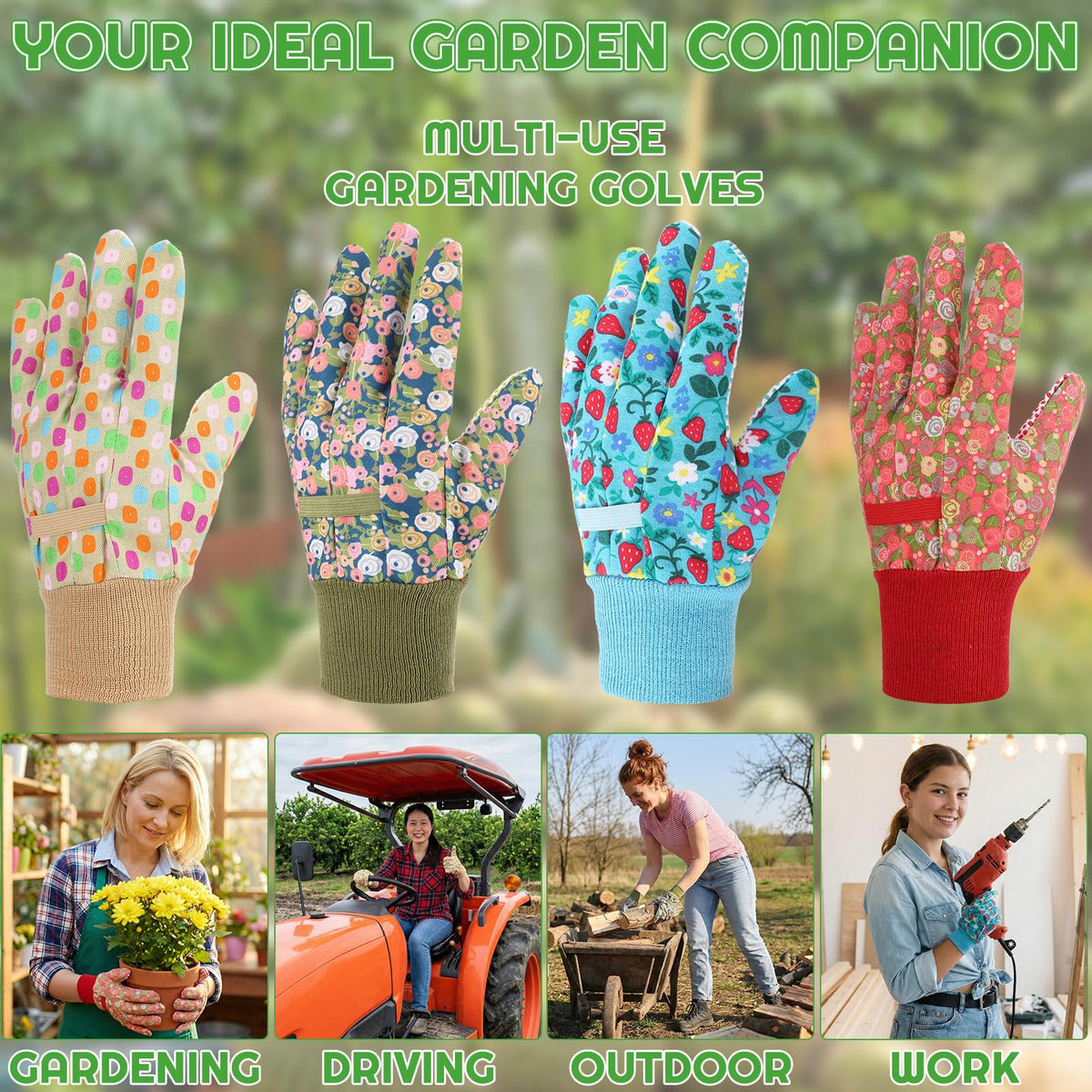 Zhamate women's garden gloves with flexible fit for delicate tasks