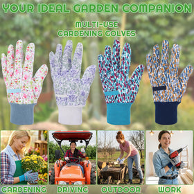 Zhamate womens garden gloves offer flexible fit and dexterity for delicate work.