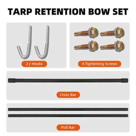 Zhangmengge Wolfwo lockdown J-Hooks secure tarps for stability.