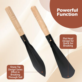 Zhaoyao flat and pointed shovels aid digging in tough soil