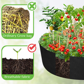 Zhehao 50-gallon planting container filled demonstrates large capacity for diverse crops
