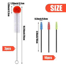 Zhehao bendable cleaning brush reaches tight corners in feeders