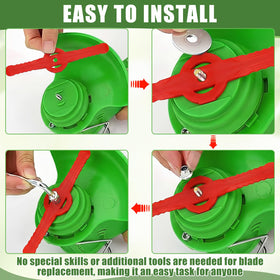 Zhehao blade head assembly with simple, tool-friendly swap.