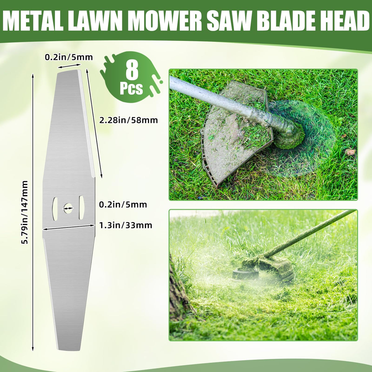 Zhehao lawn mower saw blade head for precise grass removal.