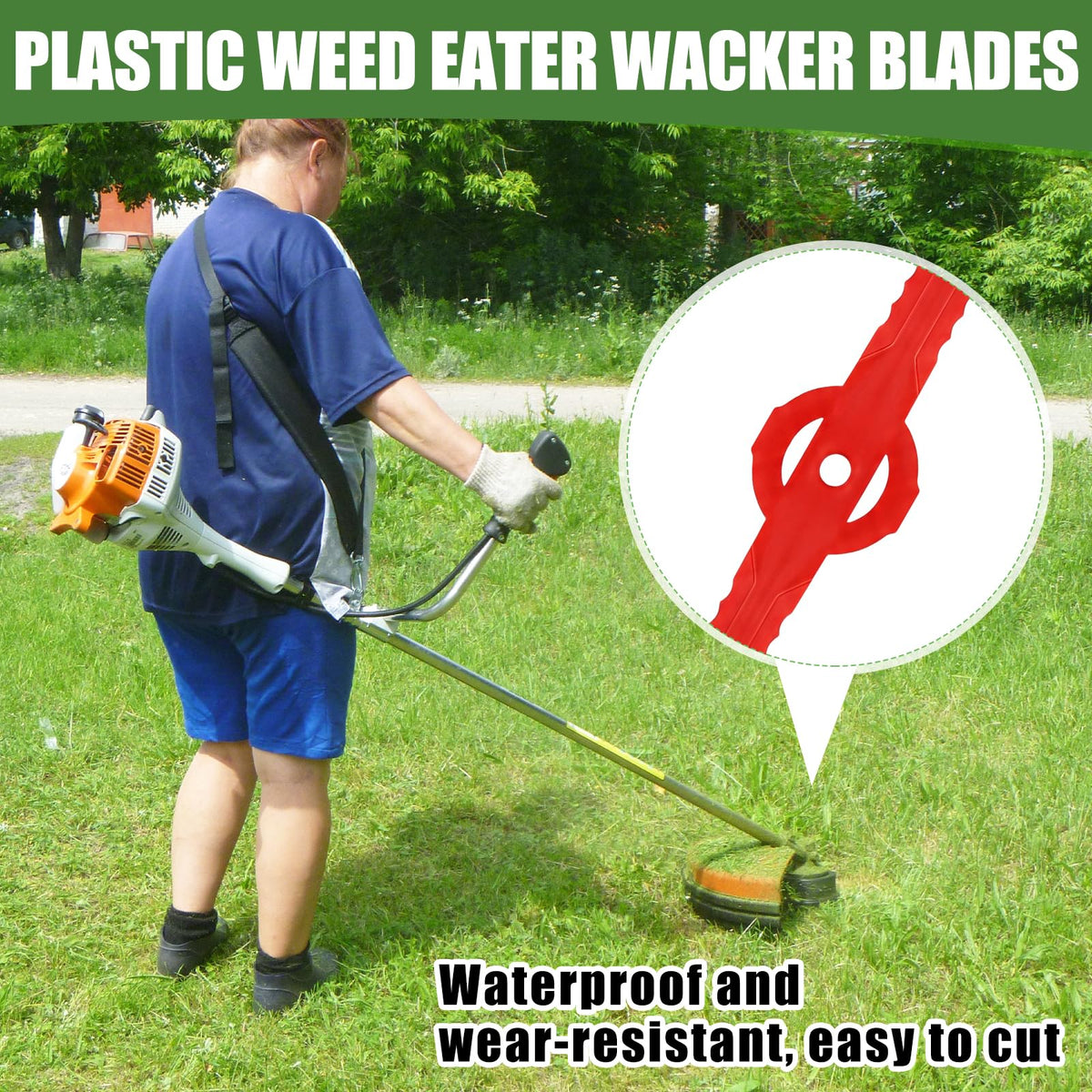 Zhehao replacement blades kit for versatile ongoing lawn maintenance.