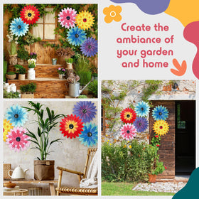 Zhehao versatile indoor and outdoor sunflower wall decor