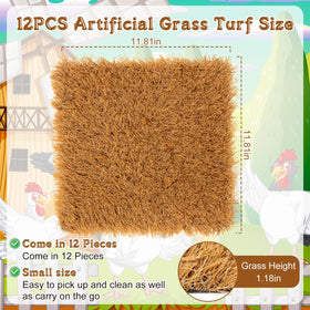 Zhengmy nesting pads 12x12 brown pack demonstrates reusable, washable design.