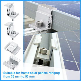 Zhengmy panel clamps on rails demonstrates secure solar panel mounting.