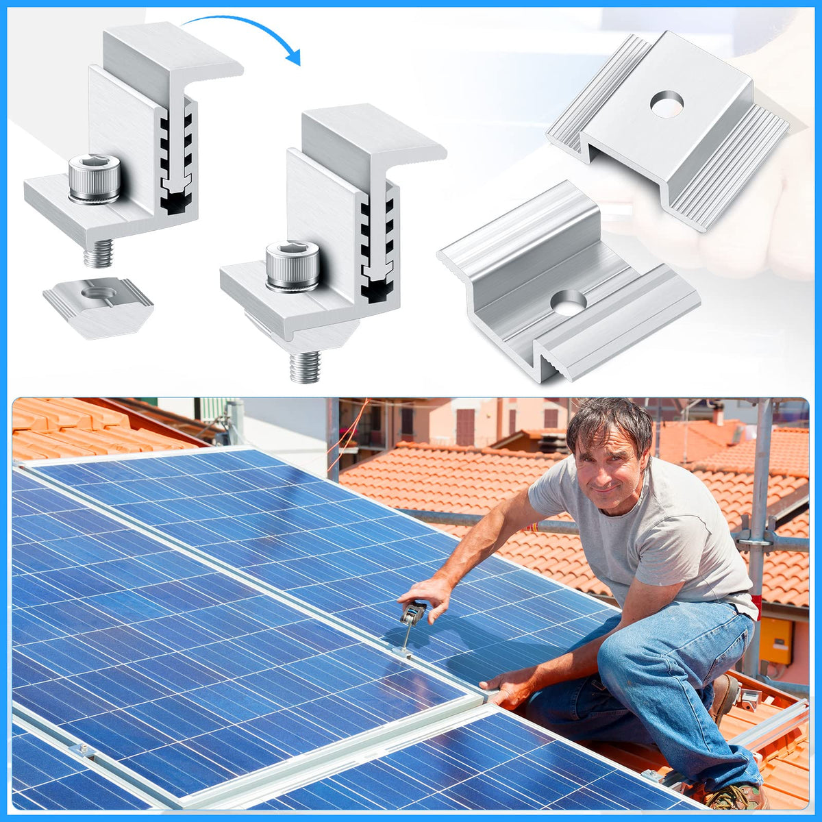 Zhengmy rail mounting brackets setup demonstrates simple rail-based installation.