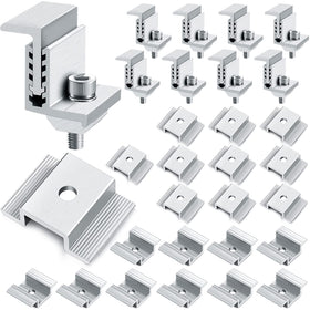 Zhengmy solar mid-clamp assembly provides a sturdy aluminum join for panel alignment.