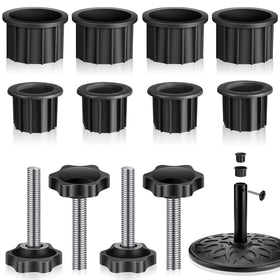 Zhengmy umbrella base kit with M8 knob for secure pole fit.