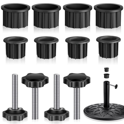 Zhengmy umbrella base kit with M8 knob for secure pole fit.