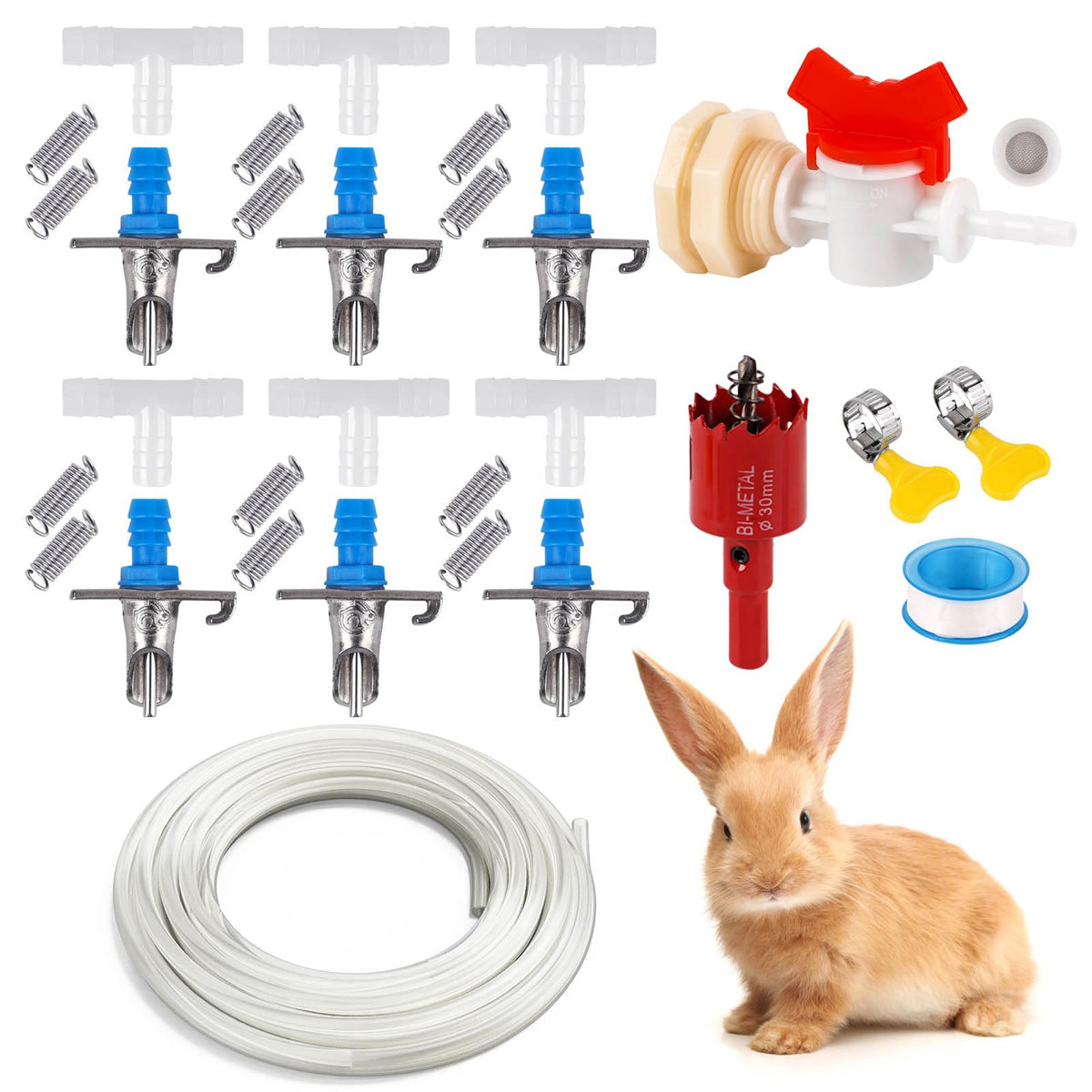 ZHEQOGZH nipple drinkers deliver leak-free rabbit hydration for cages.