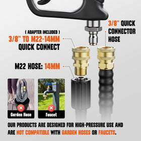 Zhevebaga car wash spray gun setup for streamlined washing tasks.