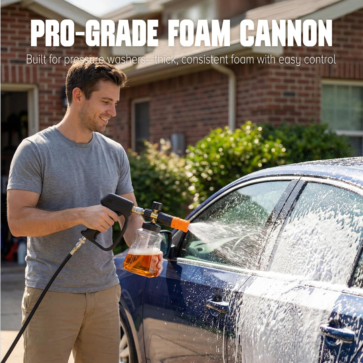 Zhevebaga foam cannon nozzles with adjustable sizes for customized foam output.