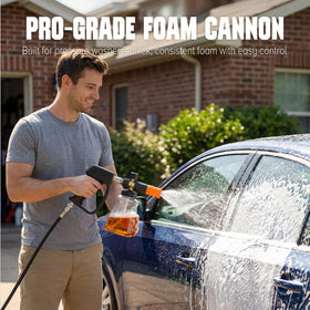 Zhevebaga foam cannon nozzles with adjustable sizes for customized foam output.