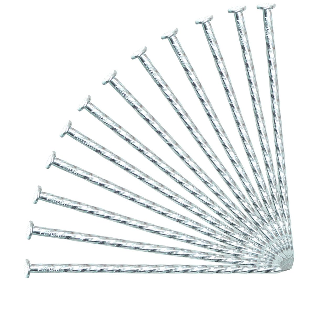 ZHHENIALY 6-inch spiral stake close-up demonstrates durable galvanized steel for steady deployment.