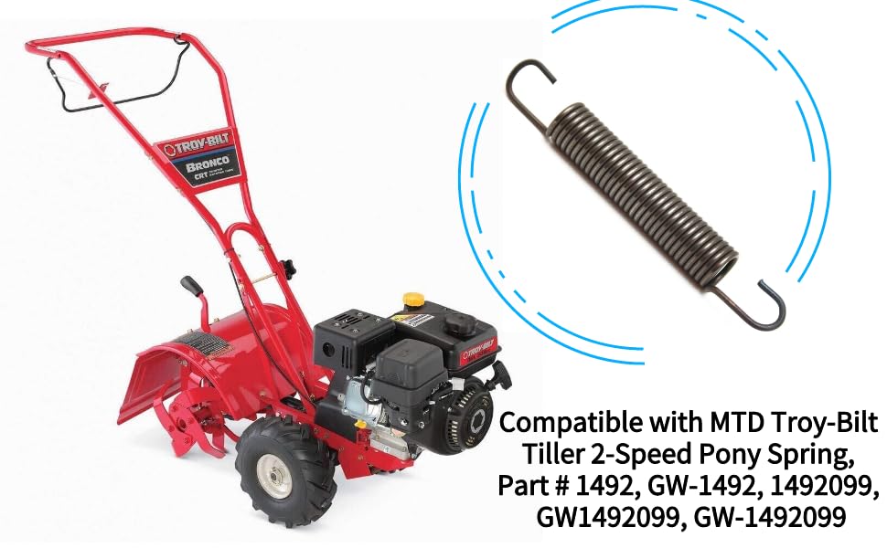 Zhiqinge Troy-Bilt spring for Horse Pony GW1492, durable coil for field use