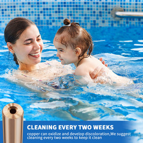 Cleaning in progress: Zhitaoxun copper anode keeps water clear and balanced.
