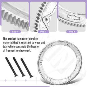 ZHIXING 499612 gear installation close-up guides mounting alignment.