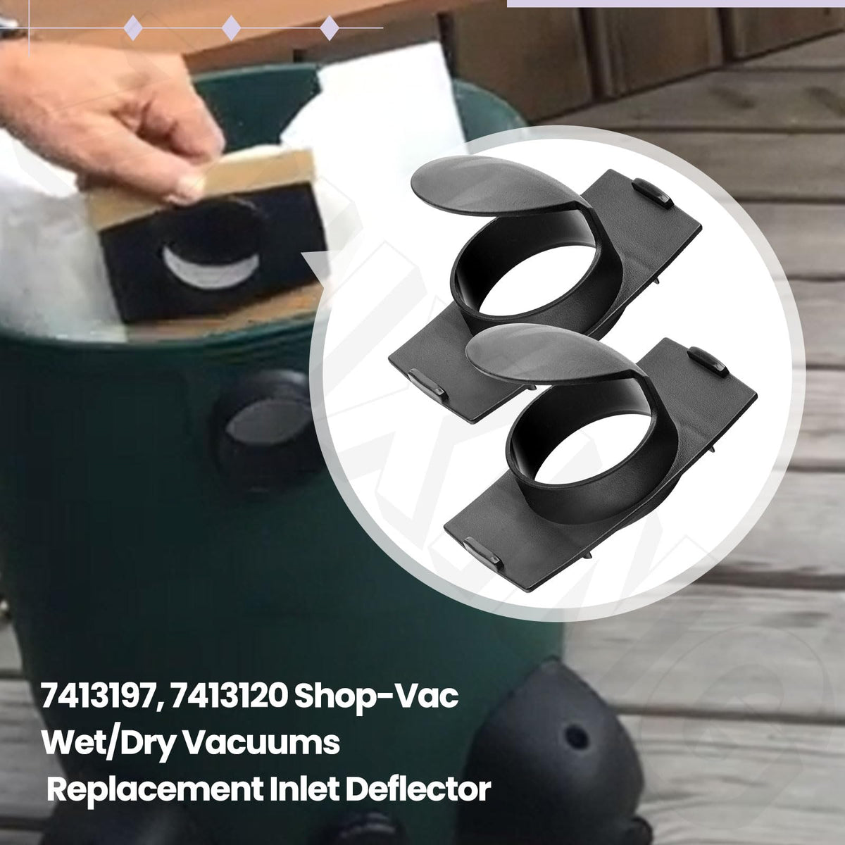 ZHIXING air intake deflectors protect filters and motor from debris.