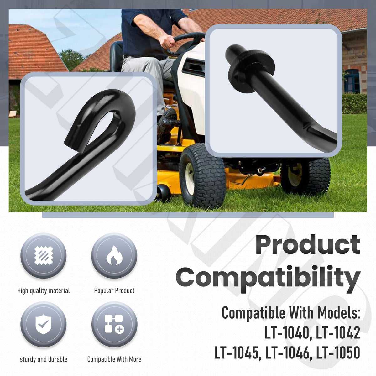 ZHIXING belt keeper rod 747-04857 durable material construction resists wear during use