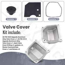 ZHIXING black O-ring and gaskets included for proper seal.