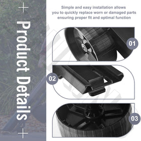 ZHIXING easy-install wheel assembly simplifies replacement and keeps Vac Attack running smoothly.