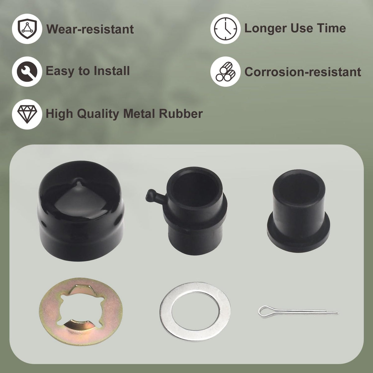 ZHIXING four hub caps protect bearings during tractor use.
