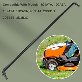 ZHIXING lawn mower front axle tie rod front view with measurement reference
