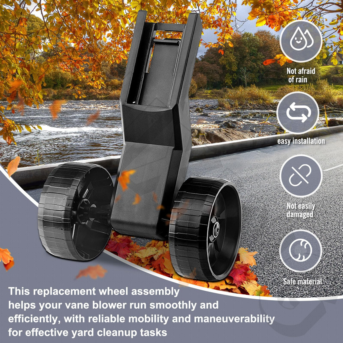 ZHIXING leaf-blower-vacuum wheel supports reliable mobility for RY40405 models.